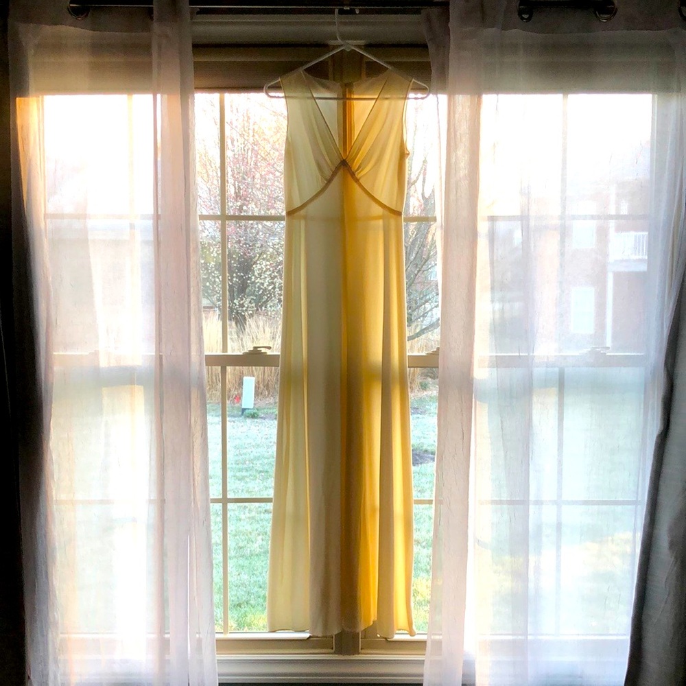 70s Handmade Ivory Dress